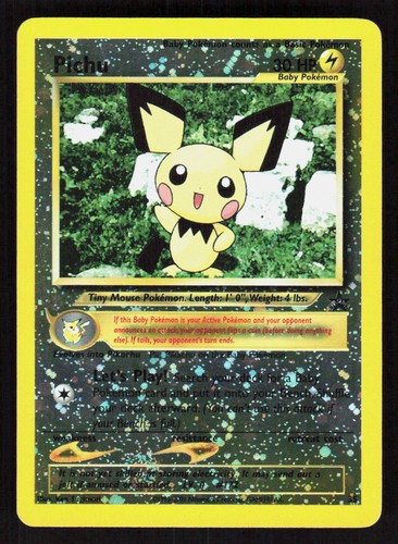 Pokemon Pichu 35 Reverse Holo Promo Wizards Black Star Promos (LP)