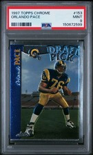 1997 Topps Chrome #153 Orlando Pace PSA 9 ROOKIE