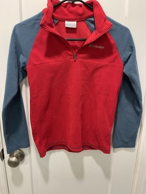 Columbia Boys Sweater Youth  Fleece 1/4 Zip Long Sleeve Outdoors Size M 10-12