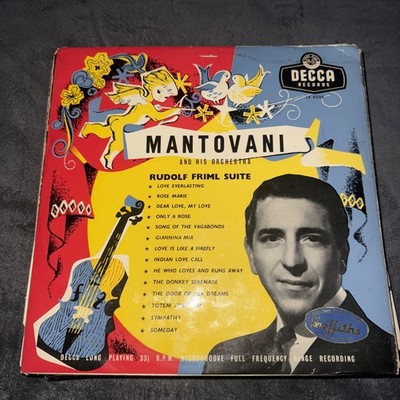 Rudolf Friml Suite, Mantovani & His Orchestra 12  Vinyl LP Record