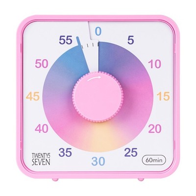 TWENTY5 SEVEN Countdown Timer 7.5 inch, 60 Minute 1 Hour Visual Timer for Cla...