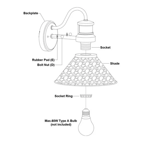 Vaxcel Lighting T0669 Outland 10" Tall Outdoor Wall Sconce - Aged Iron / Light - Picture 2 of 12