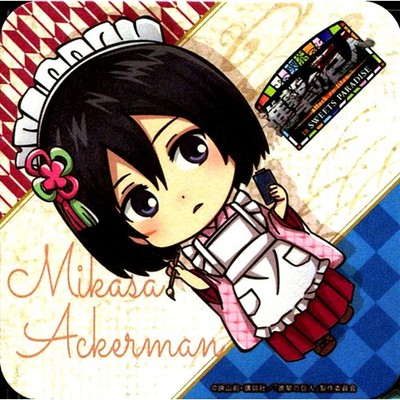 Mikasa Ackerman Original Untersetzer Cafe AOT in SWEETS PARADISE Bonus Japan ...