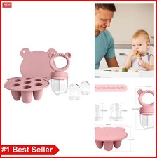 Silicone Baby Food Freezer Tray with Lid Breastmilk Ice Cube Popsicle Molds