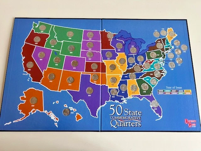 Circulated 50 State Set US State Quarters (1999-2008) for sale | eBay