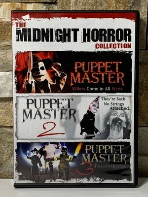Echo Bridge The Midnight Horror Collection Puppet Master 1 2 3 DVD Set Full Moon