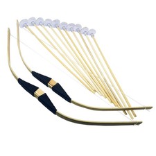 Adventure Awaits - 2-Pack Handmade Wooden Bow and Arrow Set - 10 Wood Arrows ...