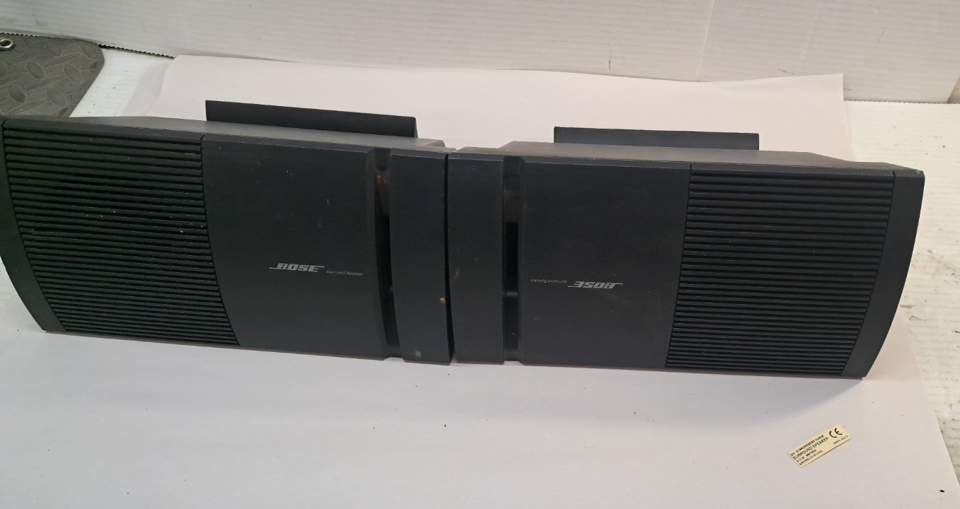 Speaker Set Model 161  Black Right/ Left Bookshelf Sys Read