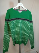 KEW 159 Vintage Sweaters Pullover Pure Merino Wool Green / Multicolor Size S 