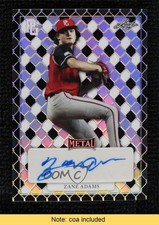2022 Leaf Perfect Game National Showcase Metal 1/1 Zane Adams #MA-ZA1 Auto 0h28