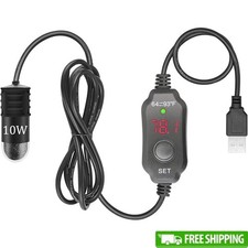 Mini Aquarium Heater Smart Temperature Control Overheat Protection Fish Tanks US