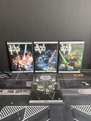 STAR WARS TRILOGY 4 DISC DVD 2004 BOXSET BONUS WIDESCREEN THX DIGITALLY MASTERED