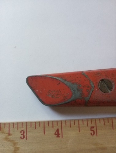 Vintage STANLEY # 1299 Box Cutter Utility Knife,Worn Orange Color - Picture 4 of 8