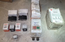 7x Electrical industrial switch gear relays contactor motor starters lathe drill