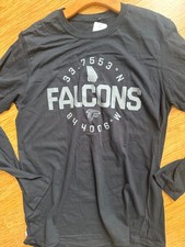 NWT NFL TEAM APPAREL ATLANTA FALCONS LONG-SLEEVE SHIRT, MEDIUM