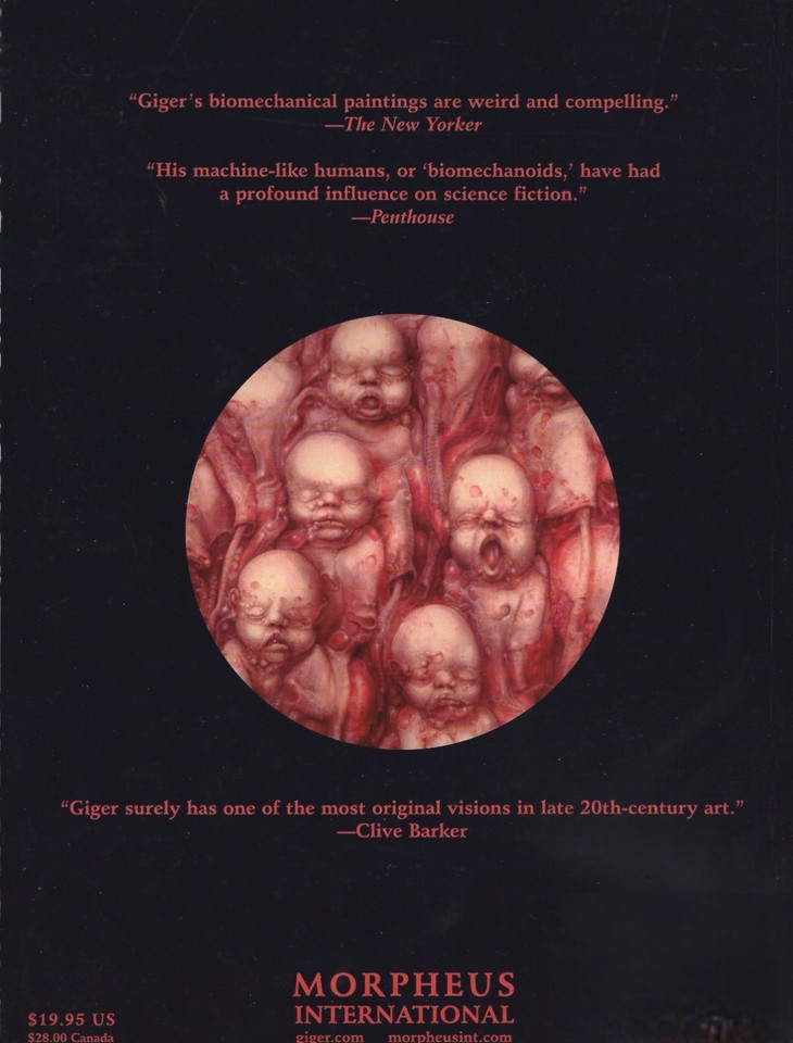 HR GIGER'S 1964-1984 Surrealism Occult Retrospectiv Published 97 ...