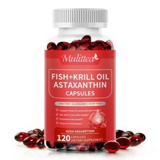 Antarctic Krill Oil Softgels Fish Oil Omega-3 Complex, EPA, DHA  Astaxanthin