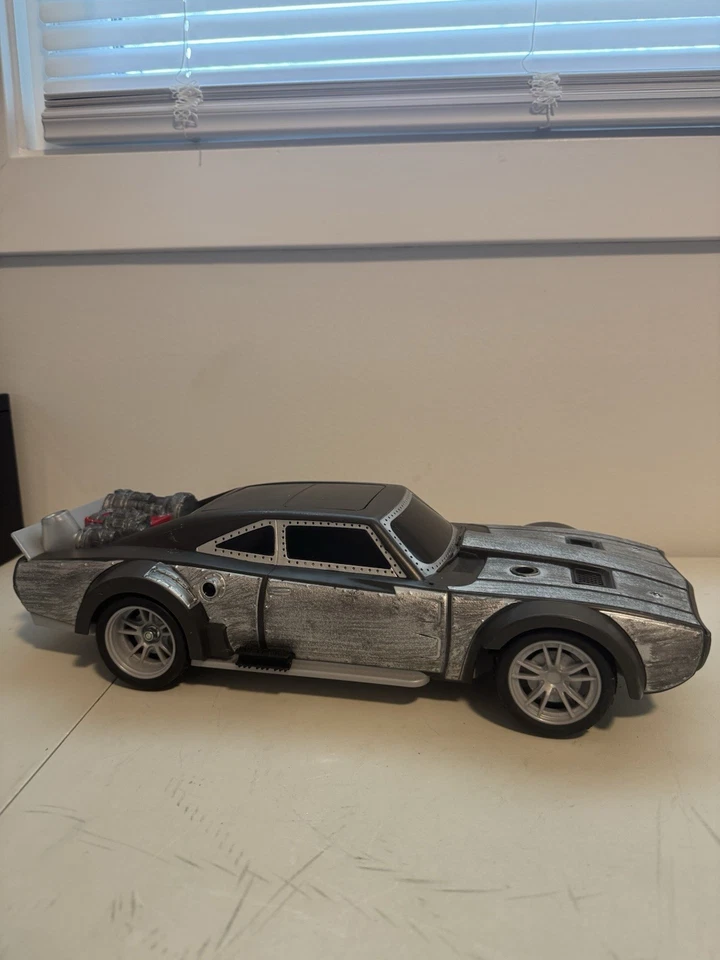 БОЛЬШОЙ 15 «БЫСТРЫЙ И ЯРОСТНЫЙ ЛЕД DODGE ЗАРЯДНОЕ УСТРОЙСТВО АВТОМОБИЛЯ СО ЗВУКАМИ MATTEL - Изображение 4 из 4