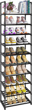 OYREL Shoe Rack, Sturdy Metal Shoe Rack Organizer,Narrow Shoe Racks for Closets,