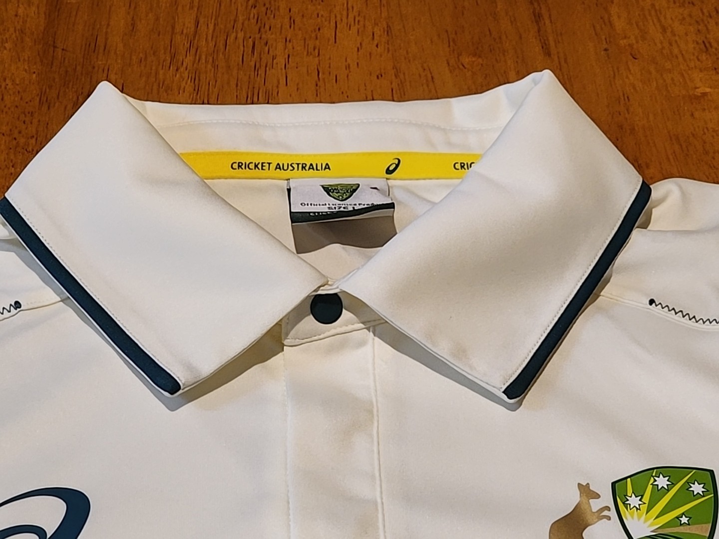 Vintage Cricket Australia Men's Polo Shirt 2008 Asics Large Sportswear Outdoors image 5