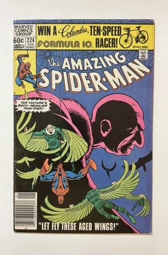 The Amazing Spider-Man #224 Newsstand Variant (Marvel Comics January 1982)
