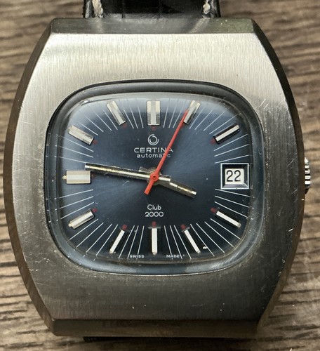 Vintage Automatic Armbanduhr Certina Club 2000 in Edelstahl – Cal. 25-011 – 1972