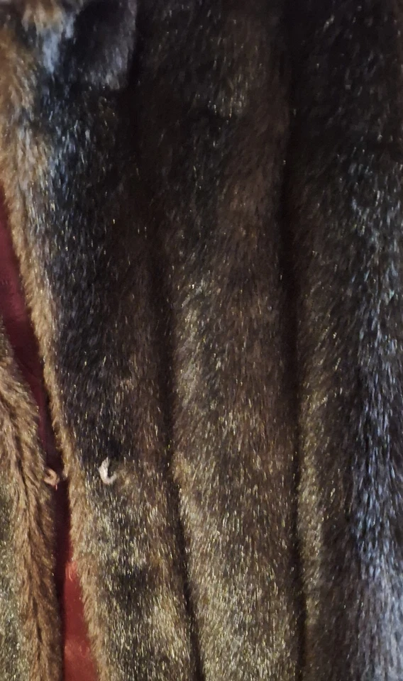 Vintage Tissavel France Hillmoor NY Brown Faux Fur Jacket Size S/M - Image 4 of 4