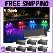 4 Pack Solar Pool Lights for above Ground Pools, Swimming Inground Pool LED Ligh