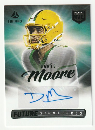 2025 Panini Luminance AUTO NIL Green Future Firme Dante Moore Oregon Ducks
