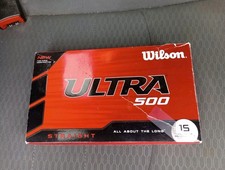 NEW Wilson ULTRA 500 Straight 15 White Golf Balls - New In Box