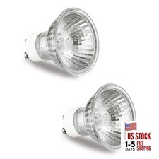 GU10 Halogen Bulb 120V 50W Halogen Light Bulbs for Candle Warmer Lamp, 2 Count