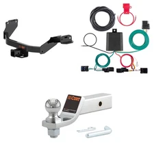 CURT Towing Kit Trailer Hitch Wiring Harness #45295 Ball Mount Pin & Clip, 13609