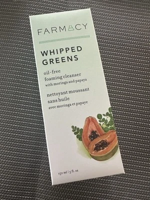 Farmacy Whipped Greens Face Wash - Oil Free Foaming Facial Cleanser (150ml)