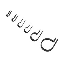 (Schwarz) 200Pcs Nylon Kunststoff P Befestiger Clips Klemmen Assorted Box F Ub