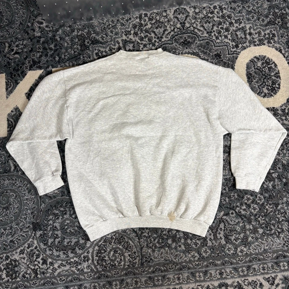 Vintage 90s Logo 7 Chicago Bears Gray Pullover Crewneck Sweater Sz XL NFL - Image 3 of 4