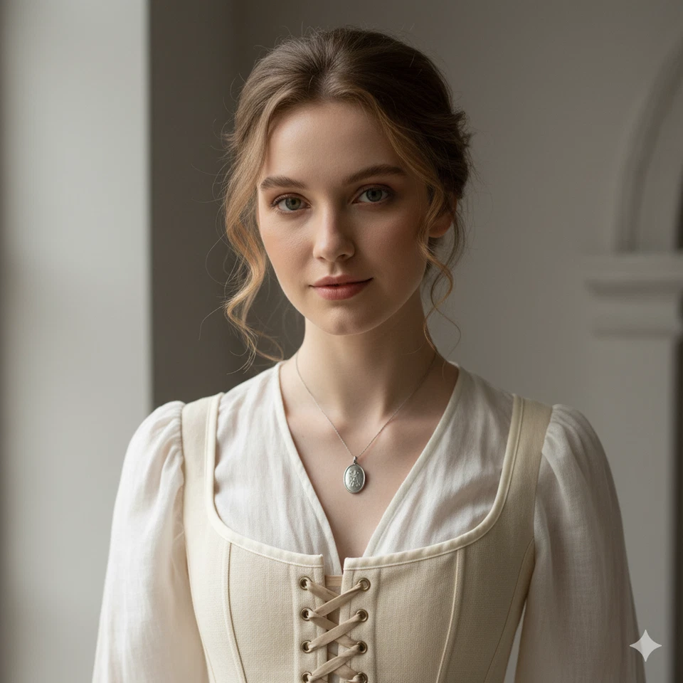 Corsé vintage hecho a mano / Bustier con cordones / Corsé Bridgerton Regency / Gótico Foto 3 de 4