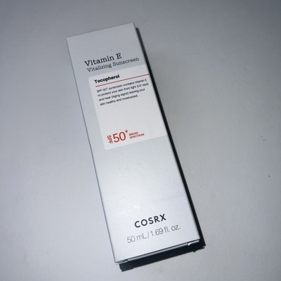 NEW NIB COSRX Vitamin E Vitalizing Sunscreen SPF 50+ Full Size 50ml/1.69oz ATHNT