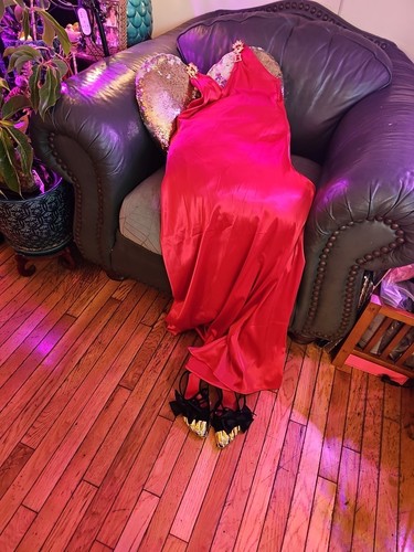 Schiaparelli Inspired Red Evil Eye Anatomy Dress And Necklace L - Picture 19 of 23