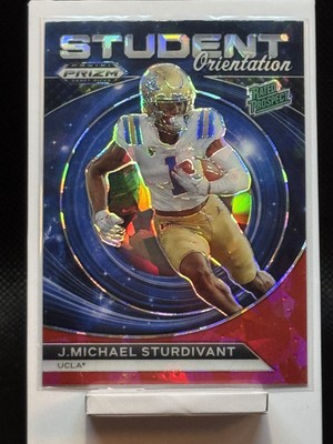 2024 Panini Prizm Draft Picks - J.Michael Sturdivant (RC) SO #SO-JMS Red Ice