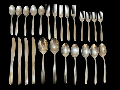 Imperial International FALCON Stainless Flatware Lot 25 Pc USA Serving Pieces