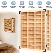 Acrylic Model Car Display Case Wall Mount 1/64 Cars Box Solid Wood Display Store