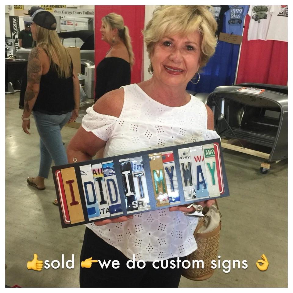 NUMBER 1 GRANDPA CUSTOM BEST ART LICENSE PLATE FAMILY SIGN 7x26 Christmas Gift - Image 4 of 4