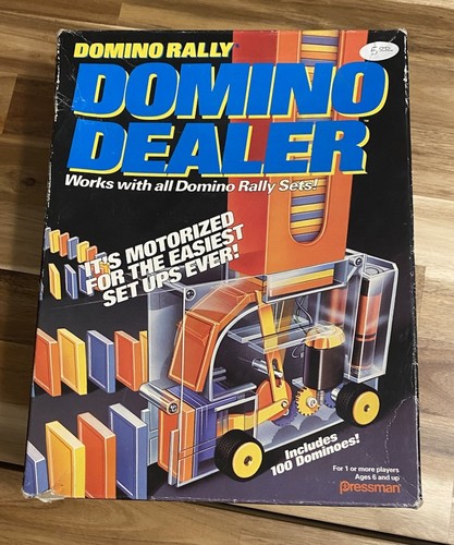 Vintage 1992 Pressman Motorized Domino Rally Dealer W/ Box 100% + Extra Tested - Picture 6 of 7