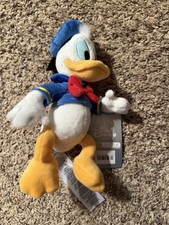 Disney Store Donald Duck 9  Tall Original Stuffed Plush Clean With Tags