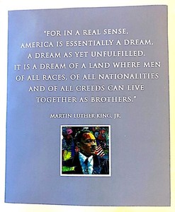 The American Dream by Martin Luther King Jr (3" Sticker MLK Jr Quote & Portrait)
