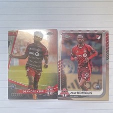 2025 Topps Chrome Toronto FC LOT MLS Rookie Cards Deandre Kerr ,Monlouis