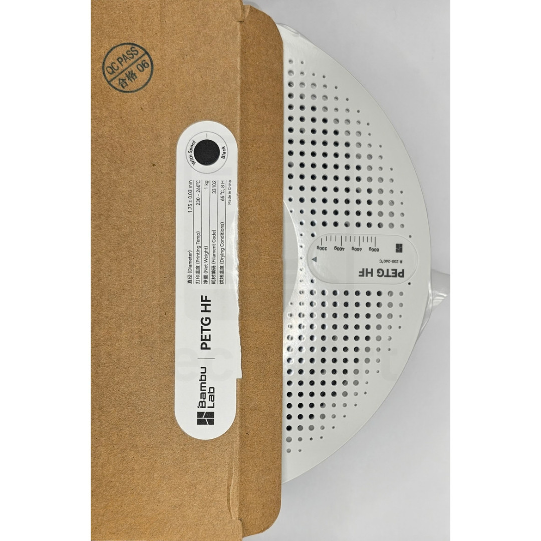 Original Bambu Lab PETG HF Filament Schwarz mit Spule 1kg Neu OVP 3D Drucker - Bild 2
