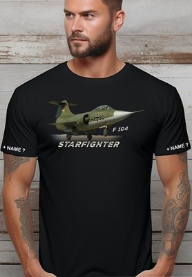 Starfighter F-104 Lockheed T Shirt Bundeswehr Piloten Fliegershirt Jagdflieger