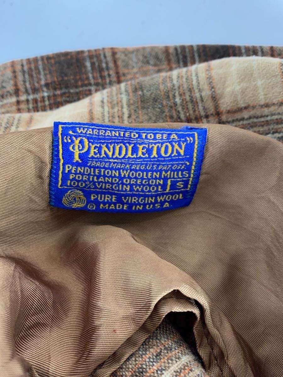 Pendleton Wool Check Blazer S Brown Tailored Jack… - image 3