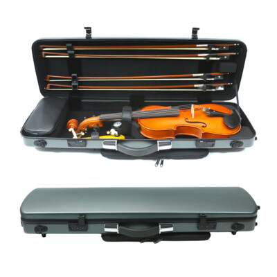 New Advance Violin Case 4/4 full size Carbon fiber hard shell Nice Protective